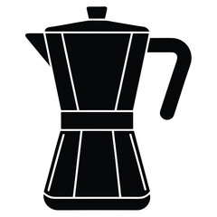 smart coffee maker on white background