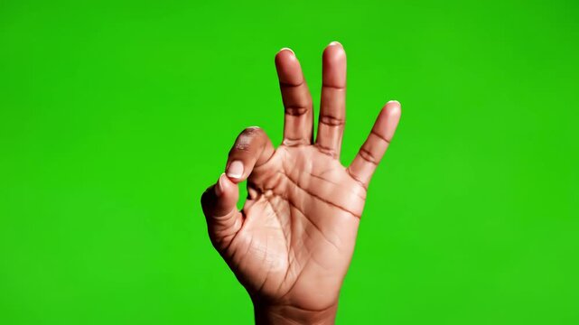 Alpha Channel Compositing Tool with gestures pack female hand touching clicking tapping sliding dragging and swiping on chroma key green screen background using a smartphone tablet pc or touchscreen