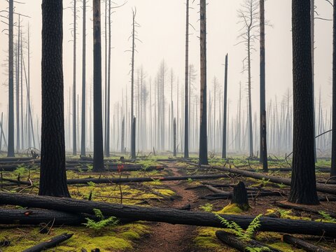 morning in the forest