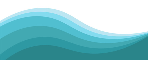 Abstract Wave Pattern with Blue Gradient Horizontal Background Design. modern