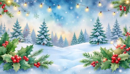 Whimsical Christmas background