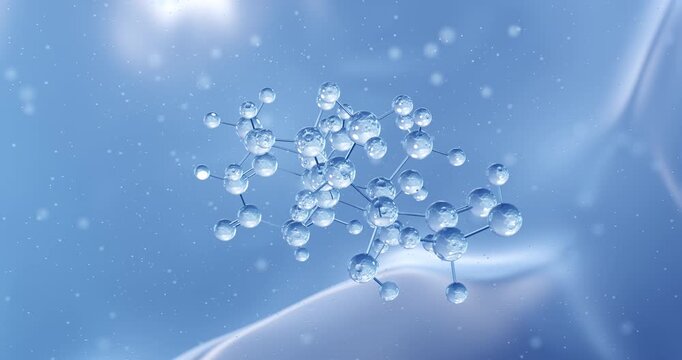 Betamethasone rotating molecular structure, 3d model of corticosteroid

