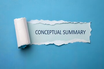 Blue torn paper with space for text on blue background