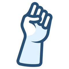 hand fist fight gesture icon