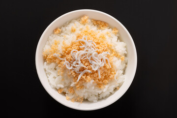 サーモンフレークと釜揚げしらす　ご飯
