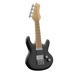 Guitar 3d illustration