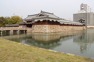 Fototapeta premium castle in hiroshima in japan 