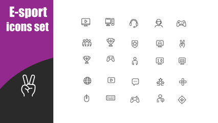 E-sport  icons set © Sohale