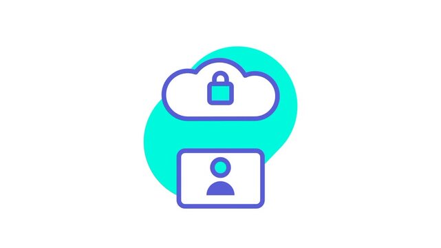 A cloud identity vault icon representing secure user information storage ensuring safe remote access, strong authentication, and stable identity manag