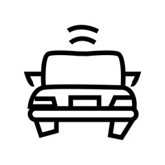 smart car icon vector illustration