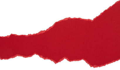 red torn or ripped paper isolated on transparent png background,realistic torn cardboard paper edges,torn or ripped red paper frame,christmas decoration,red paper background