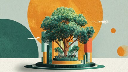 The imagery conveys the idea that innovation in the financial sector is the seed for growth, fostering a healthier and more sustainable financial ecosystem. 