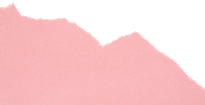 pink torn or ripped paper isolated on transparent png background,realistic torn cardboard paper edges,torn or ripped pink paper frame,design decoration,pink torn paper background