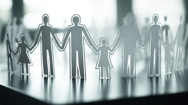 Heartwarming family silhouettes of parents emphasizing emotional liquidity sweep and exploiting market dynamics
