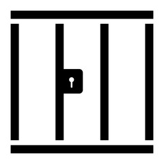 prison jail glyph icon