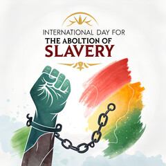 International Day of Banking for the Abolition of Slavery Awareness, Human Rights and Freedom Concept on International Day of Banking for the Abolition of Slavery, Stop Modern Slavery and Human