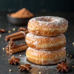 cookies with cinnamon and nuts