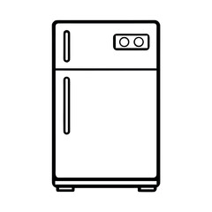 Minimalist Line Art Refrigerator Icon