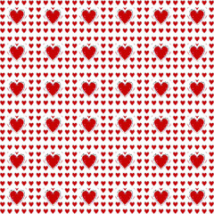 seamless pattern with hearts