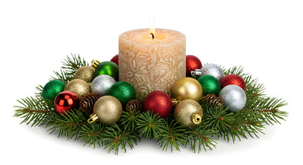 christmas tree decoration isolated on white background