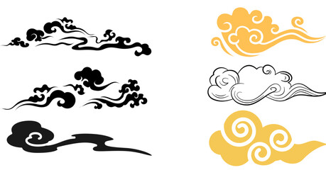 vector illustration of an abstract dragon