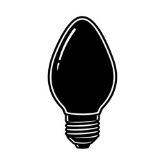 Light bulb isolated on white