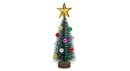 christmas tree decoration isolated on white background