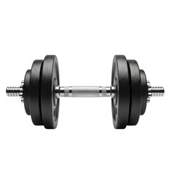 Fototapeta premium Single adjustable dumbbell for home gym workout and exercise on a transparent background, PNG image, PNG file
