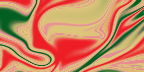 Fototapeta premium Abstract color background in impressionism style of multicolored liquid colors. Orange teal digital marbling. Abstract marbled texture. Liquid paint abstraction.