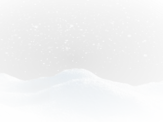Isolated snow hills landscape. Winter snowdrift background.
