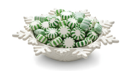 flower in a vase isolated on white background