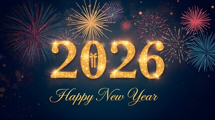 Golden 2026 New Year
