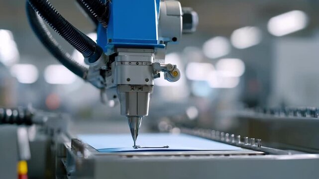 Medium shot showcasing smooth movements of automation technology performing anode change with accuracy and minimal downtime.