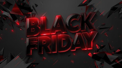 Black Friday Sale 3D Text Design background image