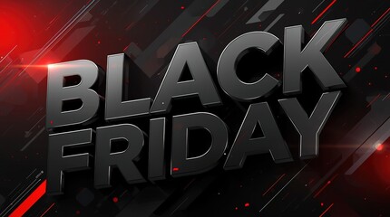Black Friday Sale 3D Text Design background image