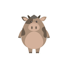 Vector cow illustration.