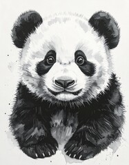 Obraz premium Baby Panda Hug