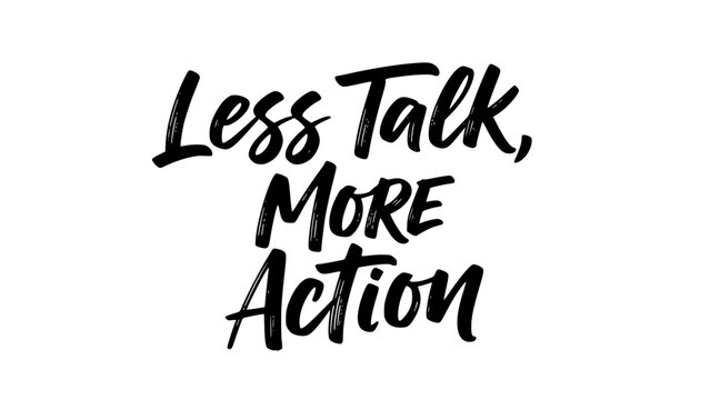 Dynamic motivational typography poster inspiring action and productivity for business success, great for office decor and social media posts - Powered by Adobe