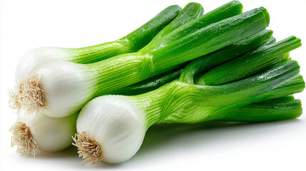 Fresh green onions bunch, Whole spring onions collection