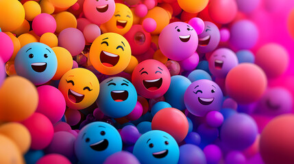 adorable emoji seamless wallpaper design Colorful emoticons create a joyful atmosphere. kawaii smiley face digital background pastel cute emoji pattern for phone wallpaper