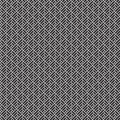 rectangular geometric pattern, black and white vector illustration