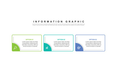 3 step infographic design. schedule concept with paper layout. can be used for workflow illustration