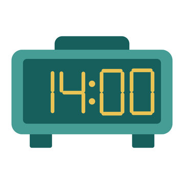 Digital clock with the time 14.00 vector
Vector clock with the time