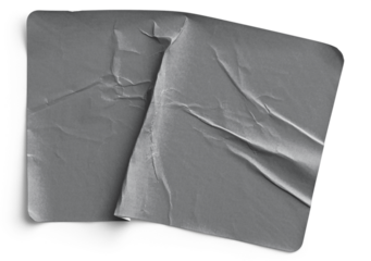 Overlapping Wrinkled Grey Stickers