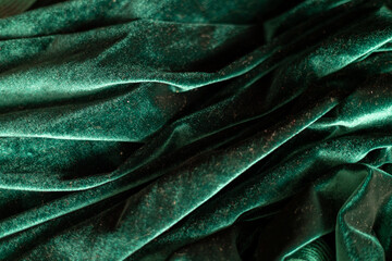Dark green fabric for decoration