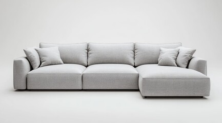 Light gray sectional sofa (1)