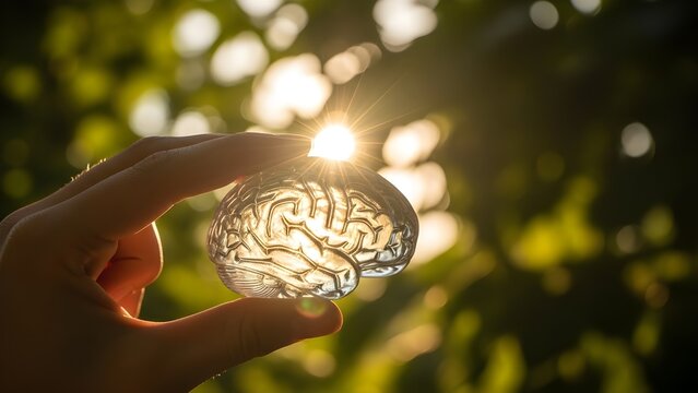 Brainpower Holding the Light of Knowledge and Wisdom in Your Hands - Powered by Adobe