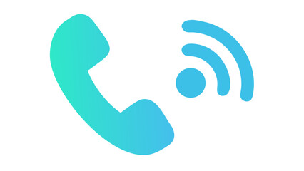 Icon of a phone receiver representing customer support and communication