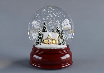 Snow Globe with Tiny House