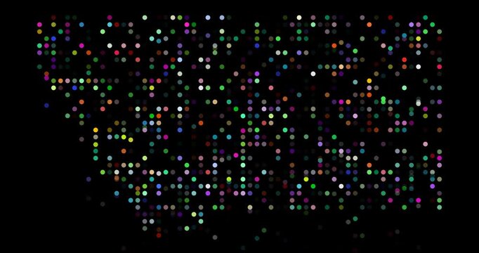 Minimal Particle Motion Creating Montana State Shape